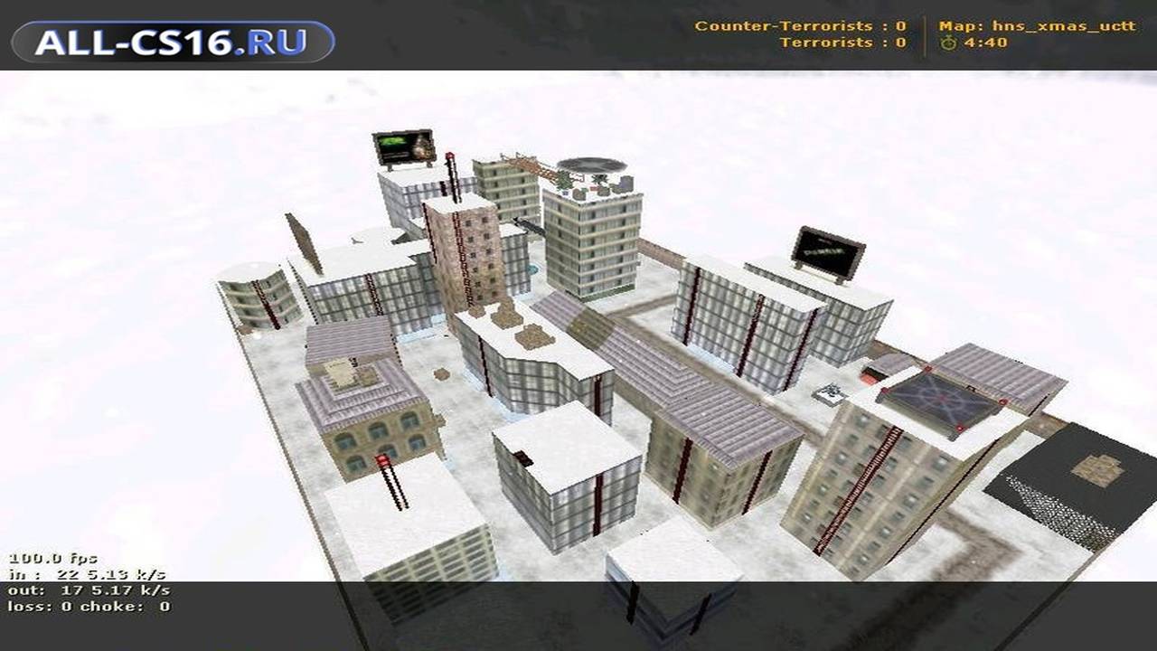 Карта «hns_xmas_uctt» для CS 1.6 для CS 1.6