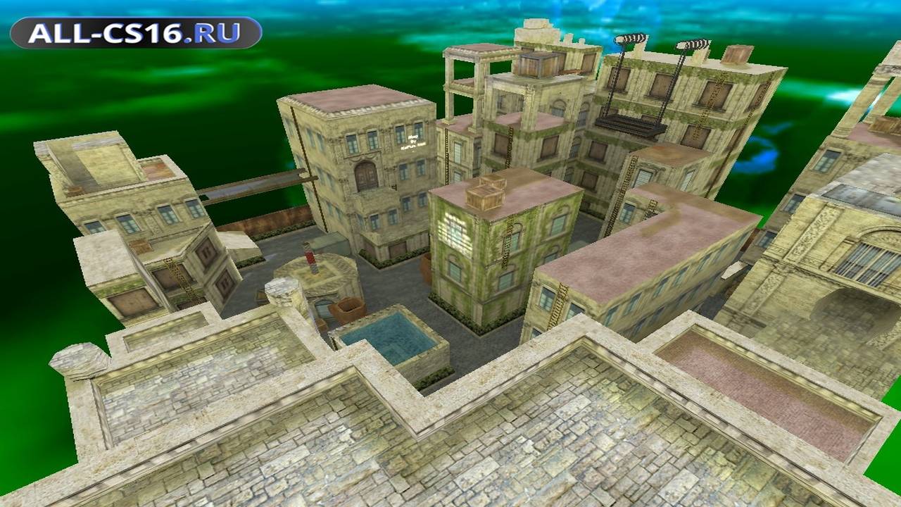 Карта «hnscn_floppytown_b2» для CS 1.6 для CS 1.6