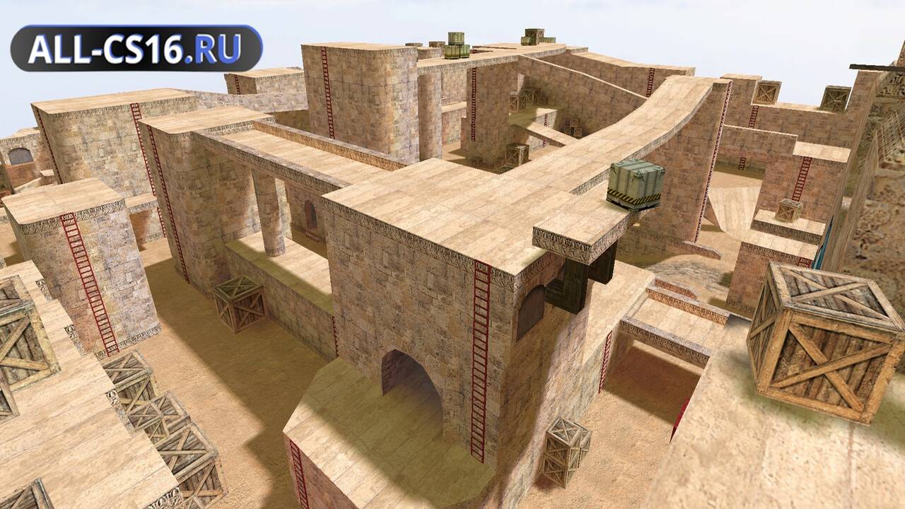 Карта «hnsru_dust01» для CS 1.6 для CS 1.6