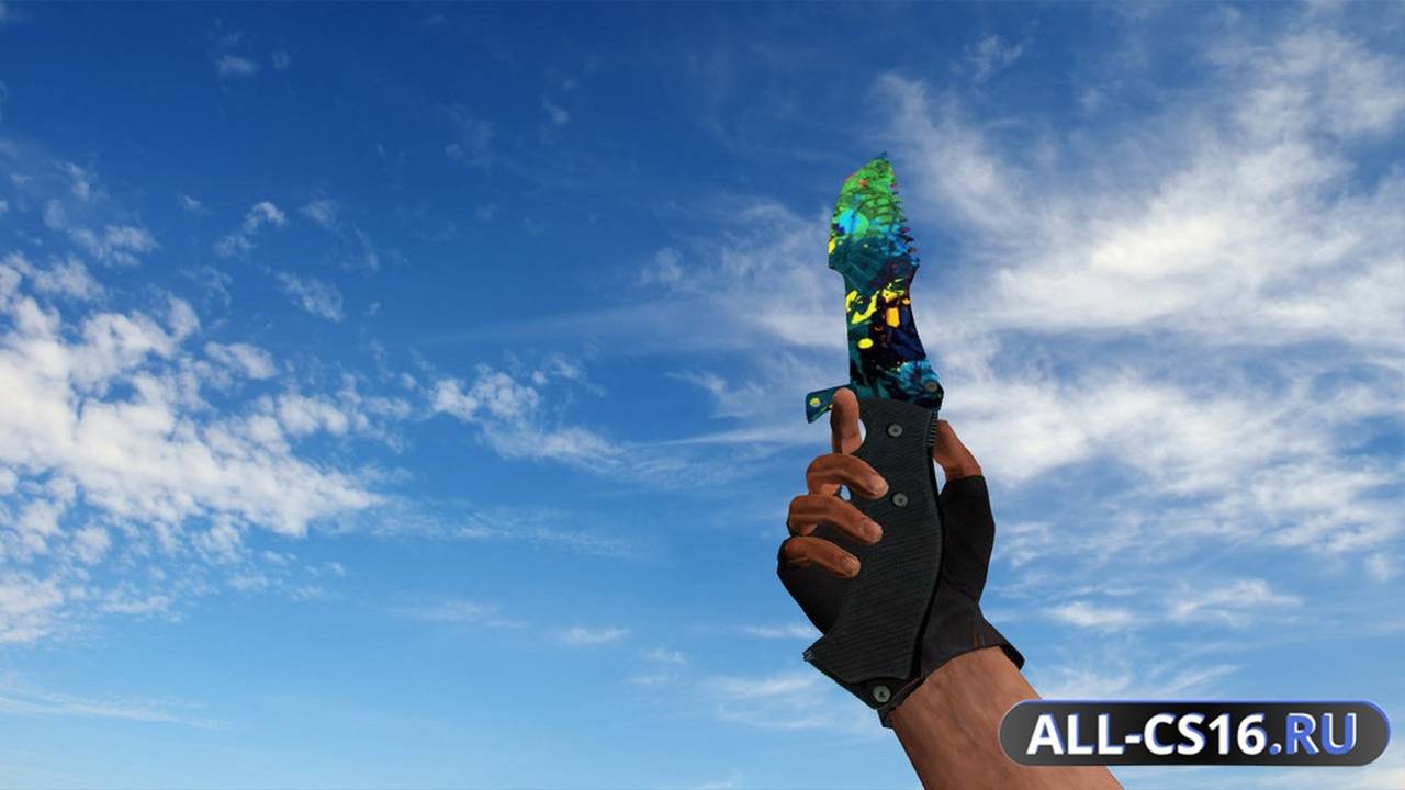 Модель оружия для CS 1.6 - Huntsman Knife Paintsplash
