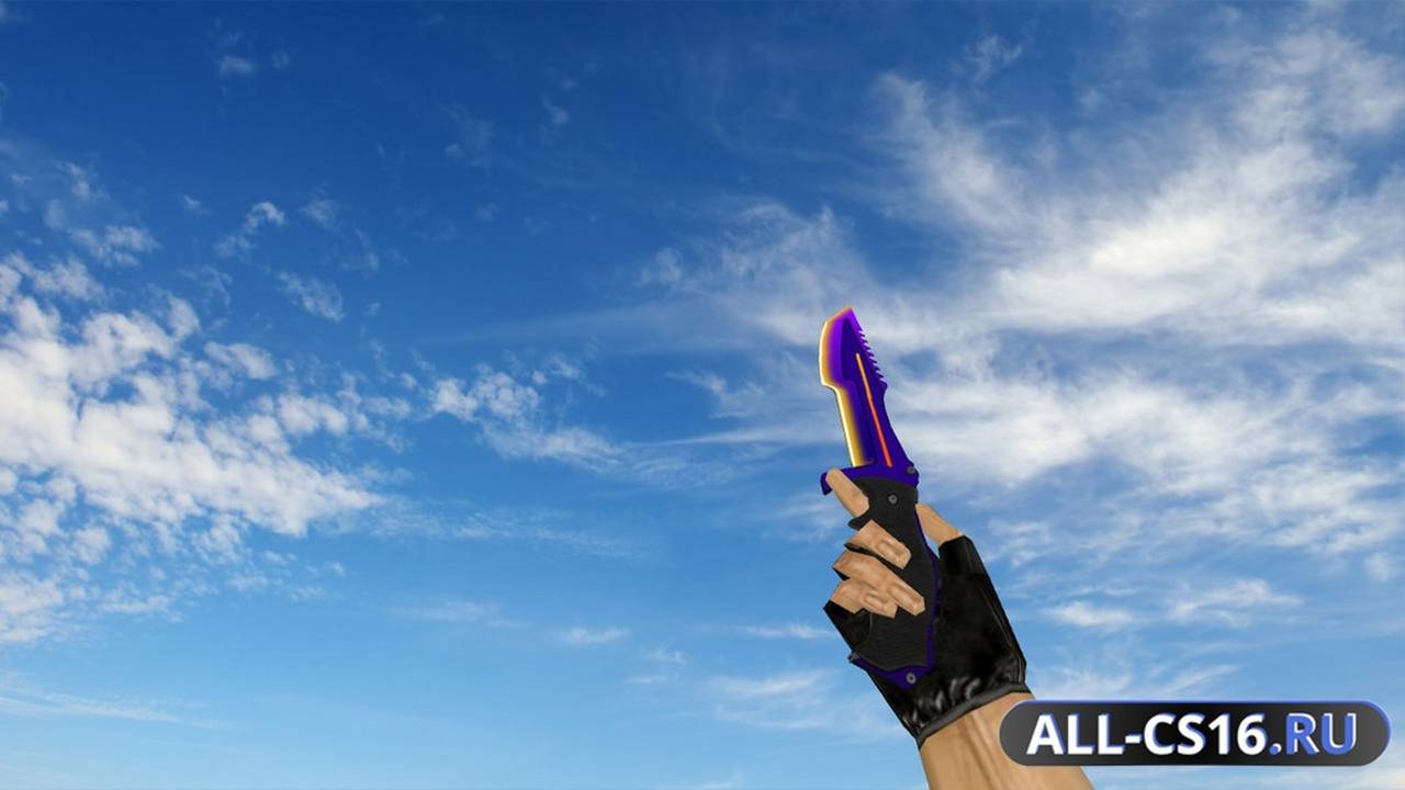 Модель оружия для CS 1.6 - Huntsman PurpNyellow