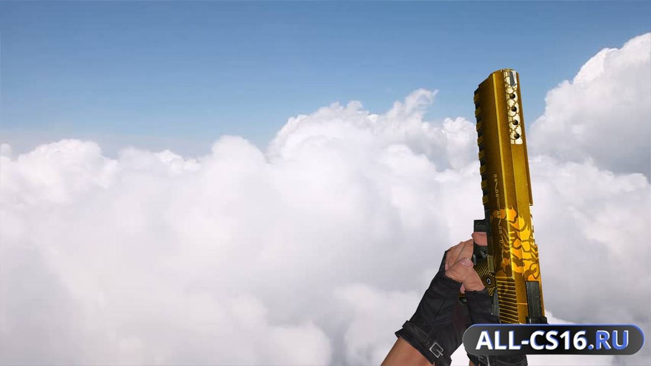 Модель оружия для CS 1.6 - Five-Seven Infinity Golden Scorpion