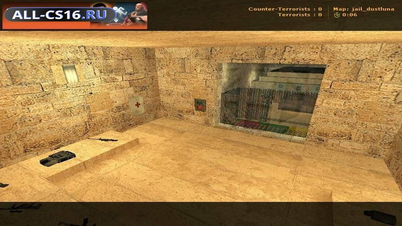 Карта «jail_dustluna» для CS 1.6 для CS 1.6