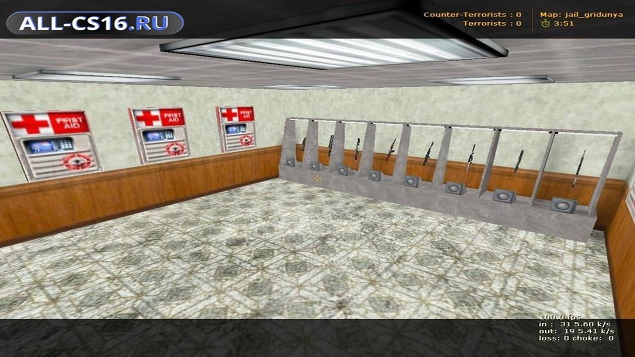 Карта «jail_gridunya» для CS 1.6 для CS 1.6