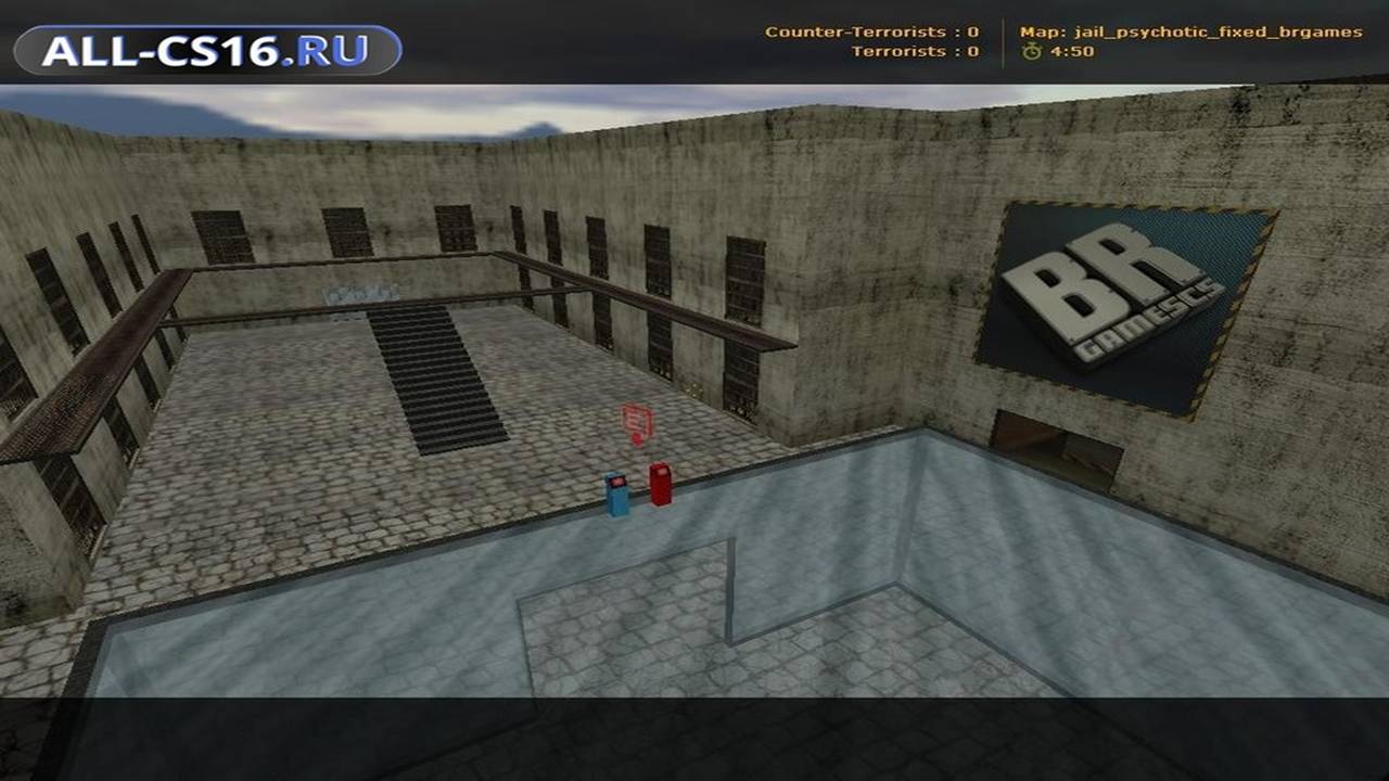 Карта «jail_psychotic_fixed_brgames» для CS 1.6 для CS 1.6