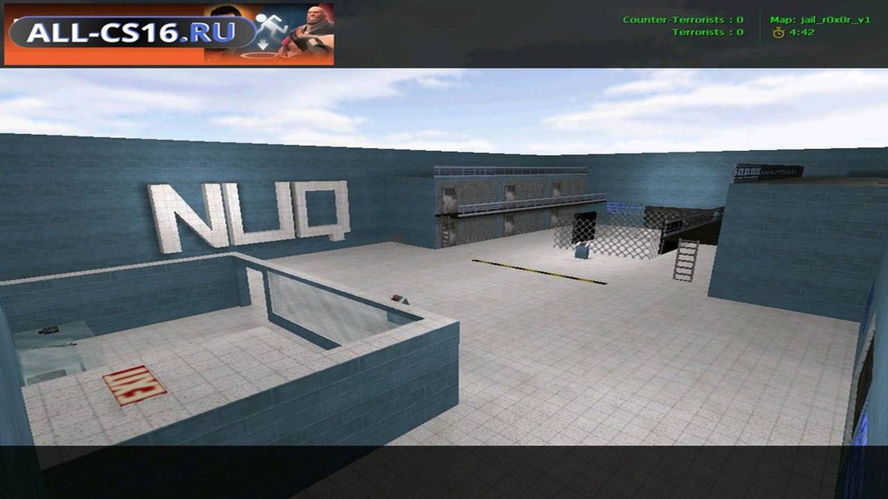Карта «jail_r0x0r_v1» для CS 1.6 для CS 1.6
