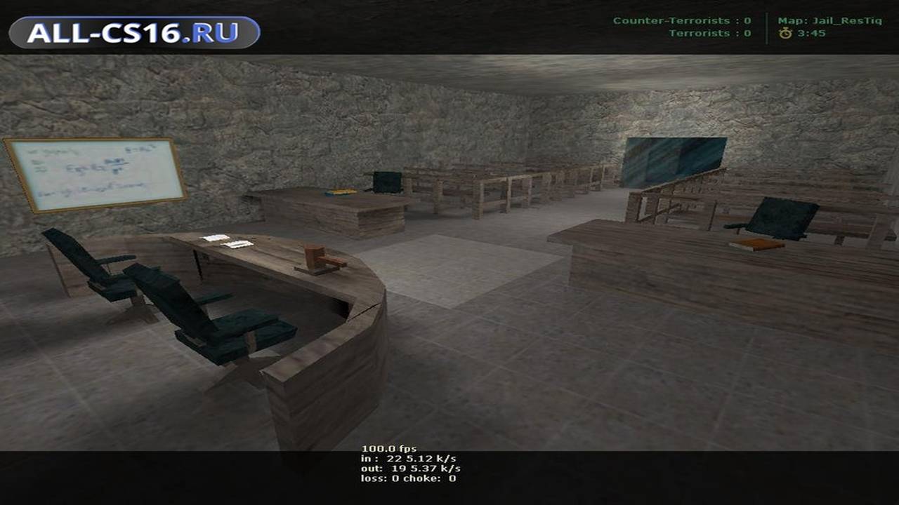 Карта «jail_restiq» для CS 1.6 для CS 1.6