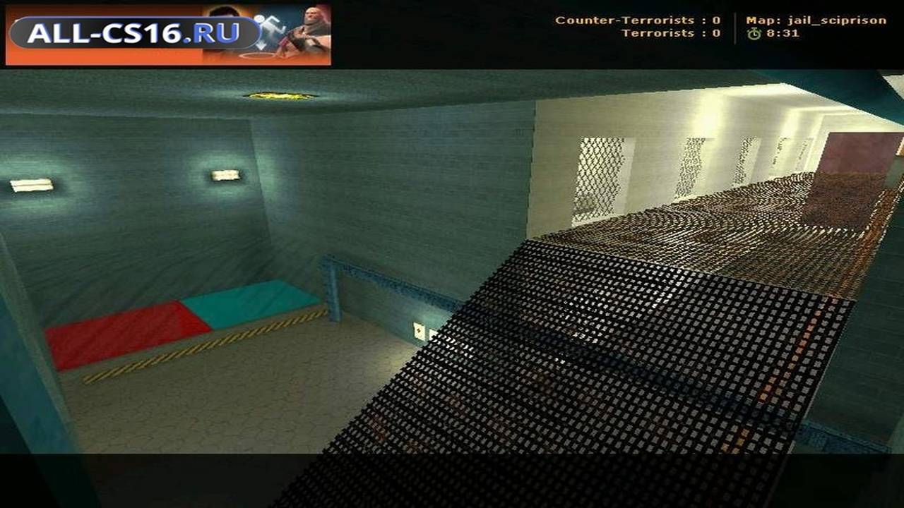 Карта «jail_sciprison» для CS 1.6 для CS 1.6