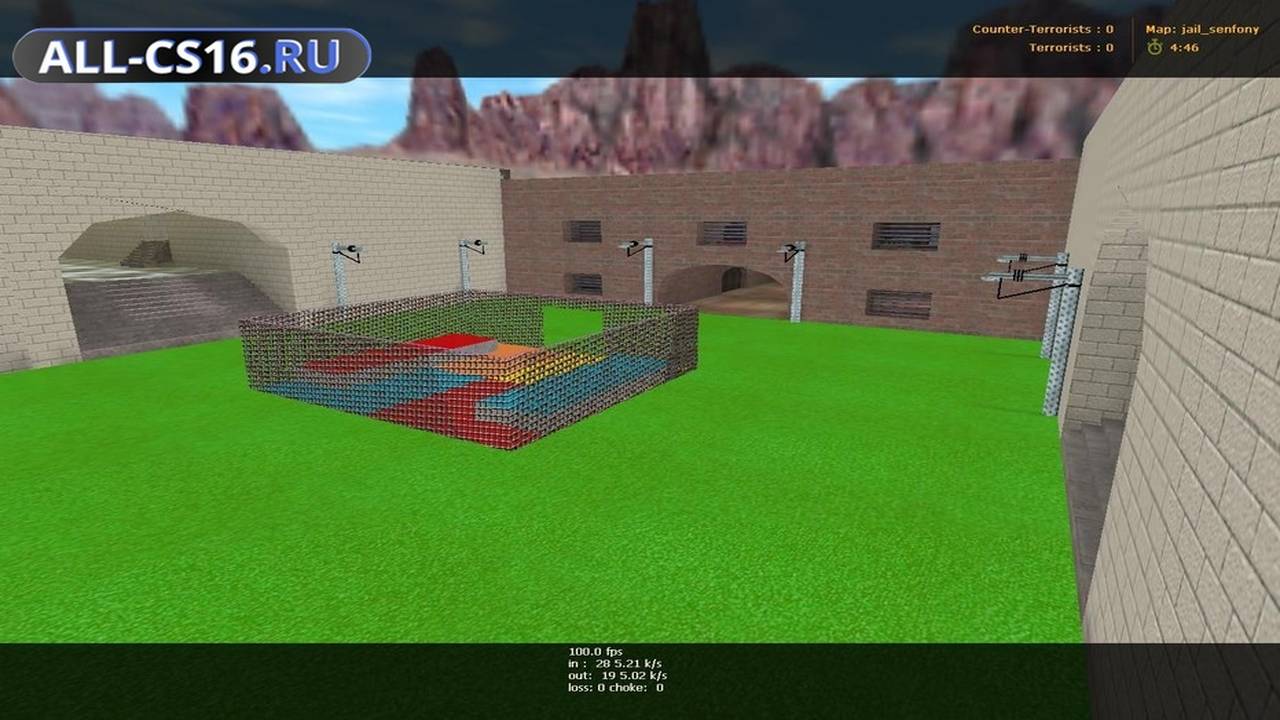 Карта «jail_senfony» для CS 1.6 для CS 1.6