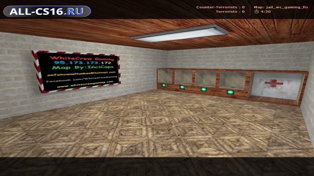 Карта «jail_wc_gaming_fix» для CS 1.6 для CS 1.6