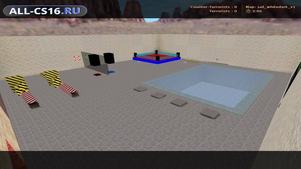 Карта «jail_whitedark_v1» для CS 1.6 для CS 1.6