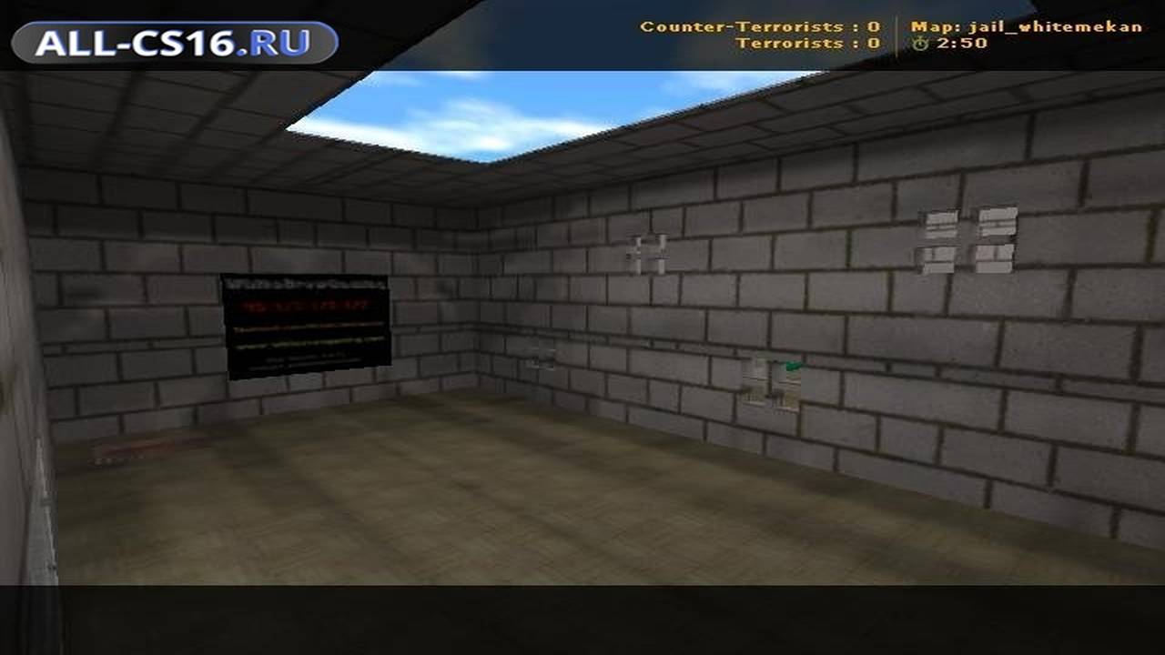 Карта «jail_whitemekan» для CS 1.6 для CS 1.6