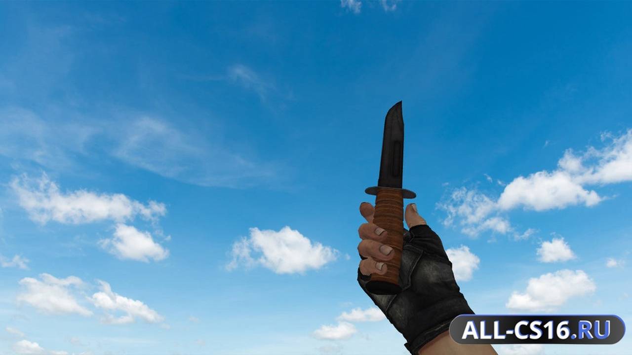 Модель оружия для CS 1.6 - Ka-Bar on CSGO anims