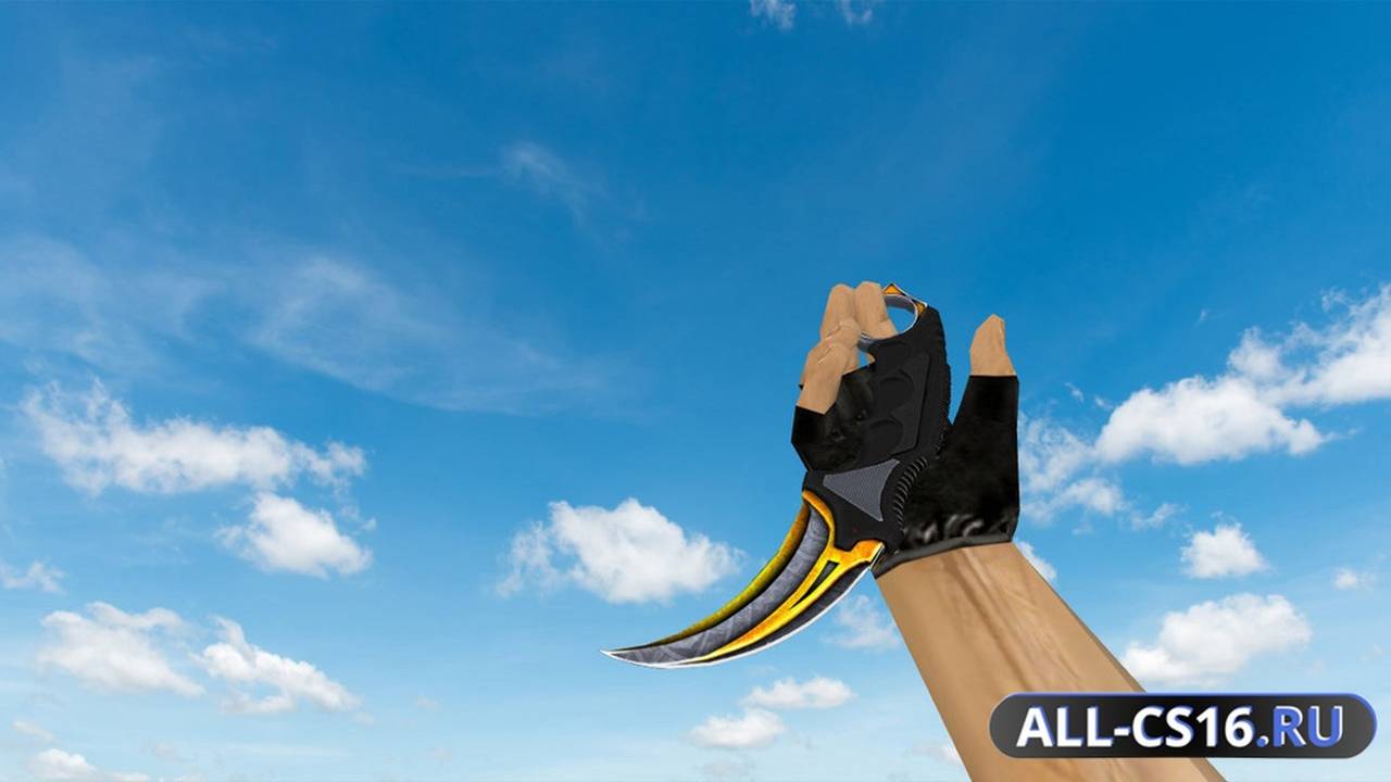 Модель оружия для CS 1.6 - Karambit Aztech