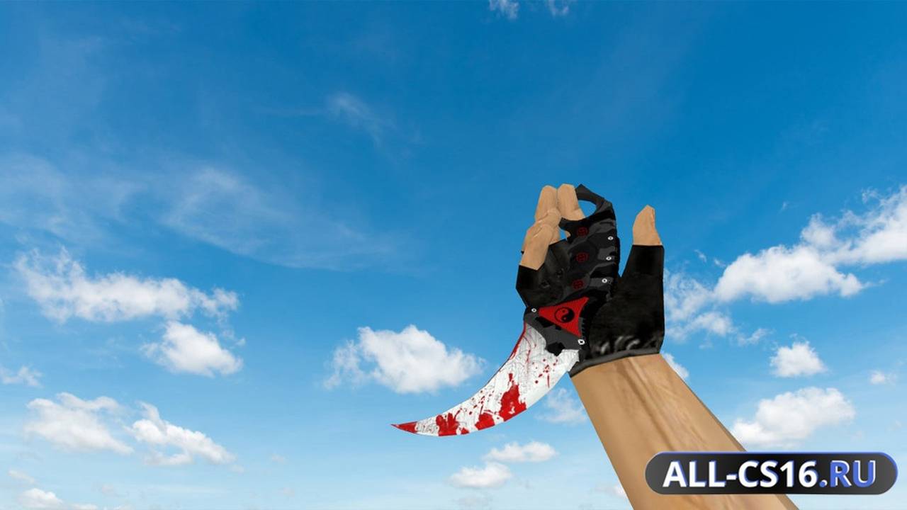 Модель оружия для CS 1.6 - Karambit Bloodline