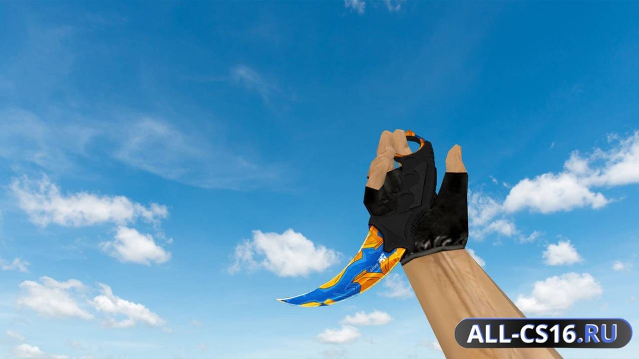 Модель оружия для CS 1.6 - Karambit Cascade