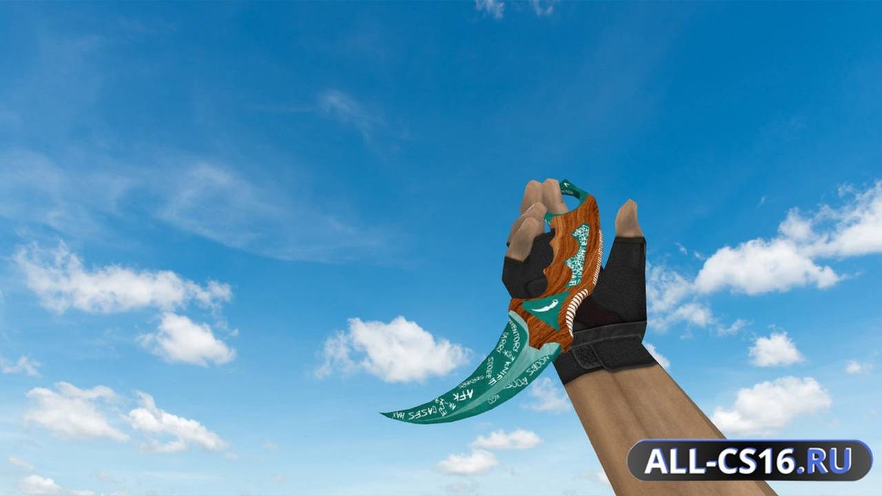Модель оружия для CS 1.6 - Karambit Chalk
