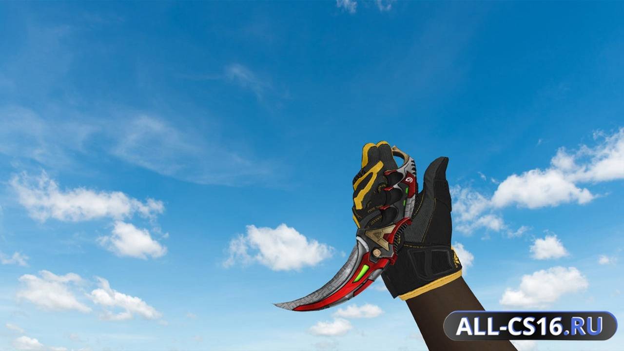 Модель оружия для CS 1.6 - Karambit Cyberium
