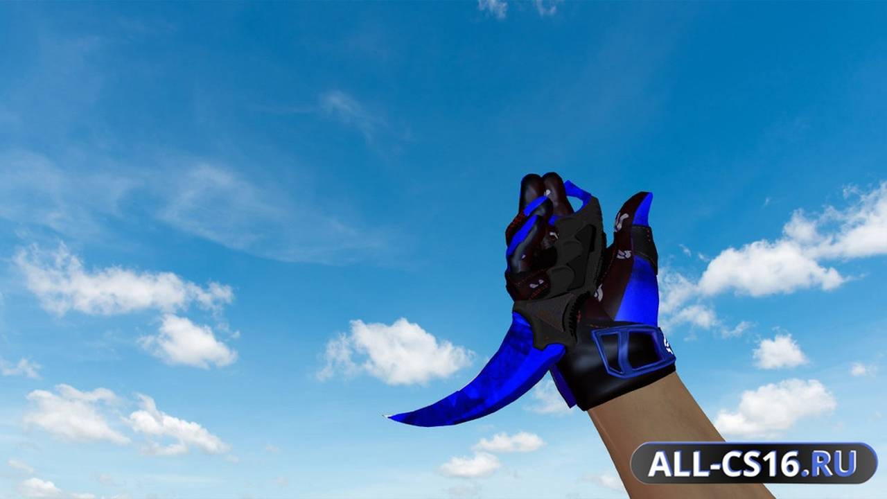 Модель оружия для CS 1.6 - Керамбит | Doppler Sapphire
