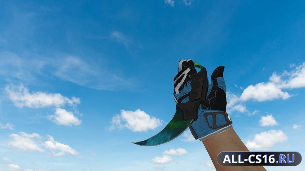 Модель оружия для CS 1.6 - Karambit Gamma Doppler Phase 3
