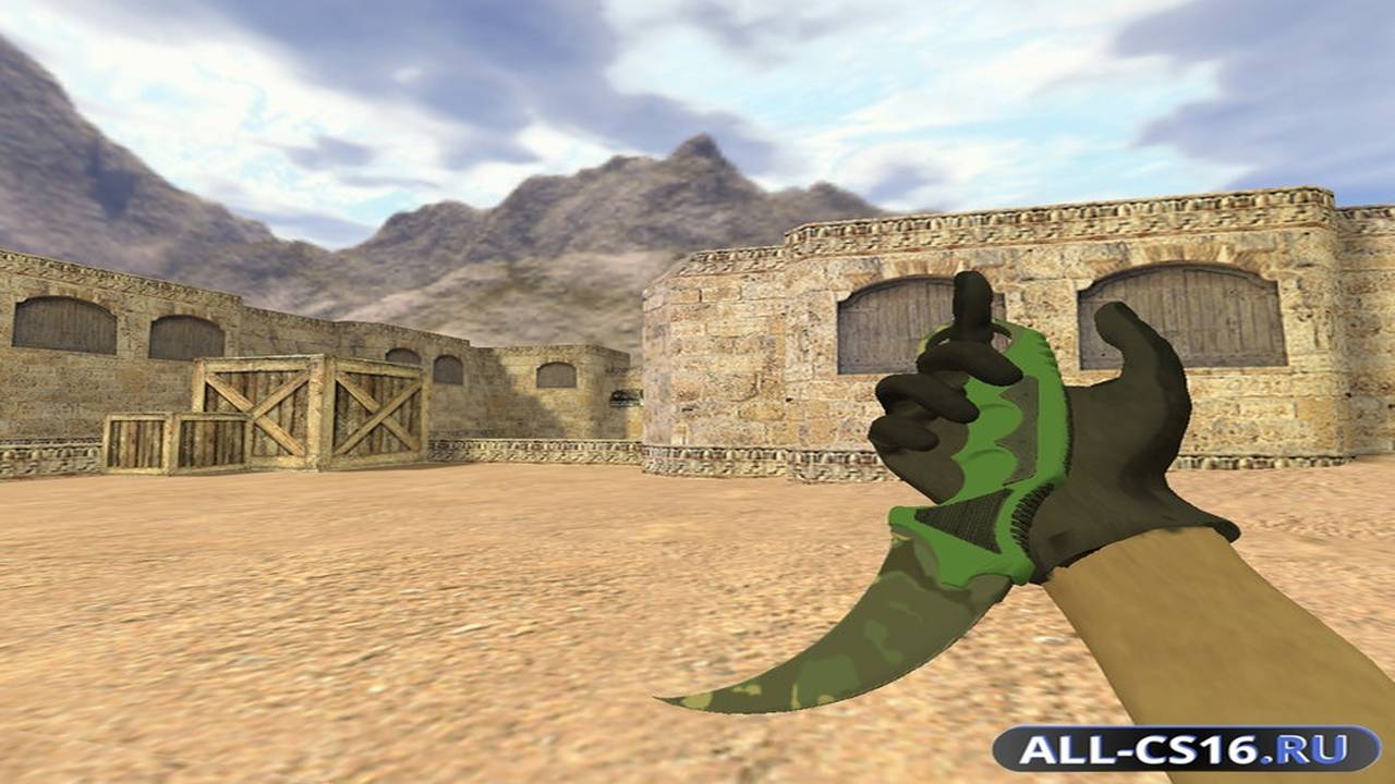 Модель оружия для CS 1.6 - Нож Керамбит Северный лес