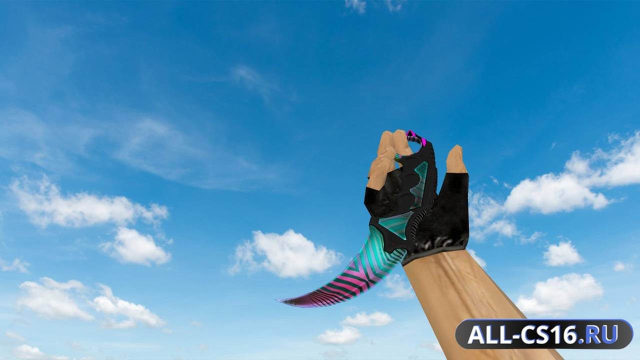 Модель оружия для CS 1.6 - Karambit Psychedelic