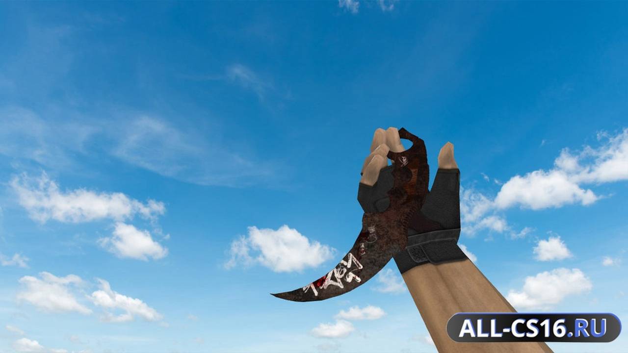 Модель оружия для CS 1.6 - Karambit Rebellion