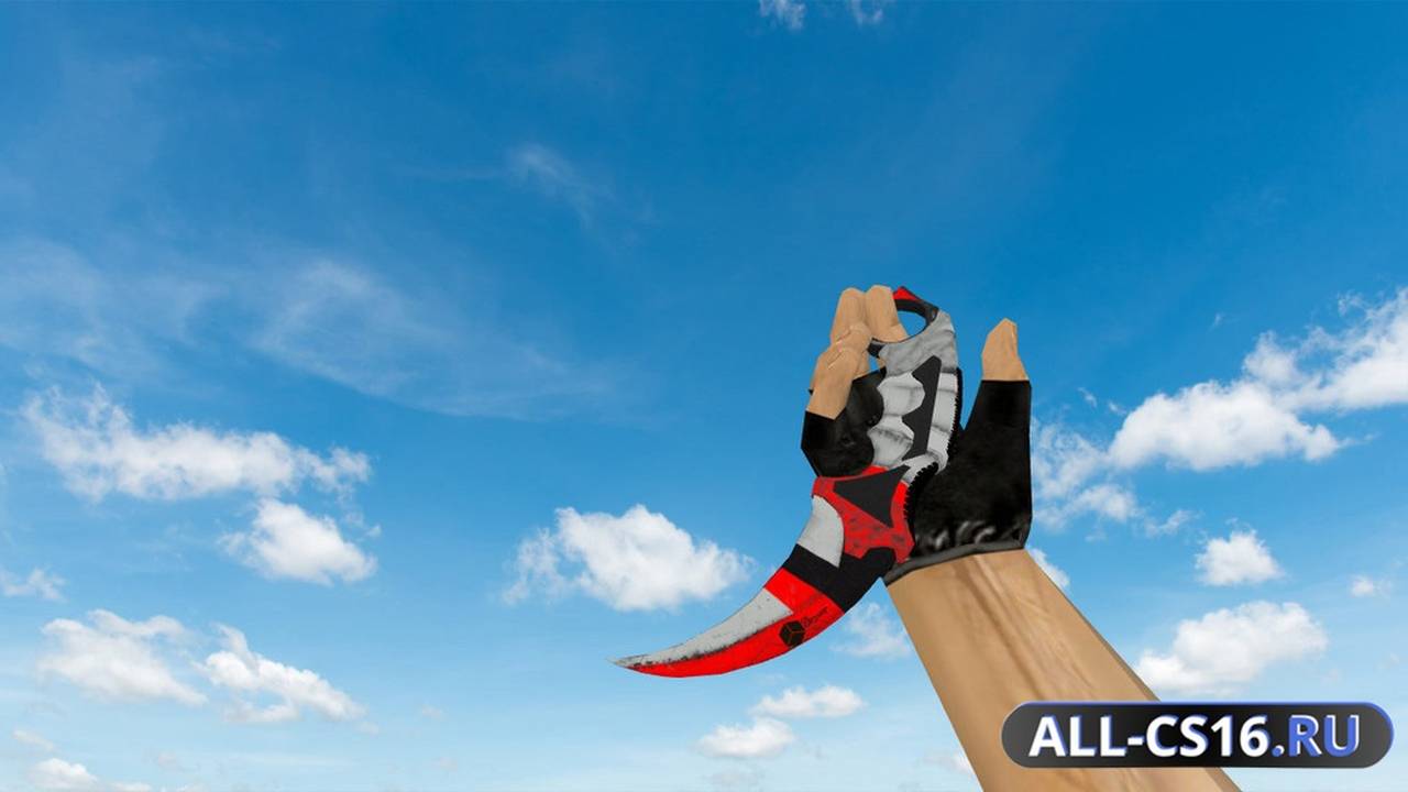 Модель оружия для CS 1.6 - Karambit Sci Fi