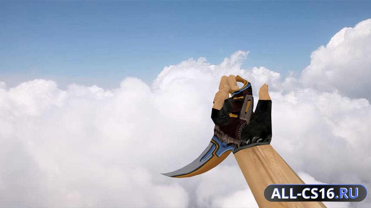 Модель оружия для CS 1.6 - Karambit Taruk Clan