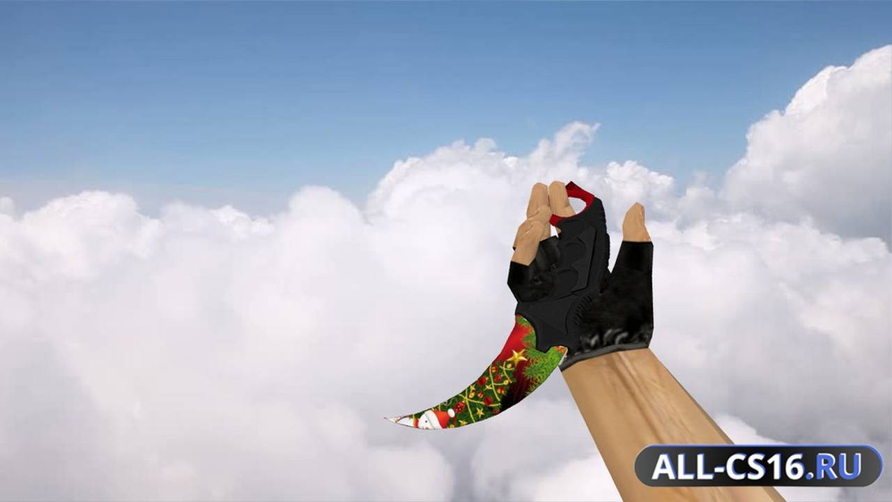 Модель оружия для CS 1.6 - Kerambit Xmas