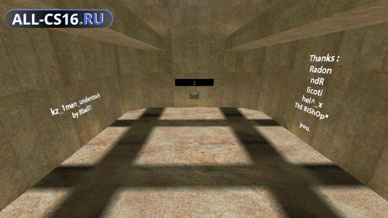 Карта «kz_1man_understock» для CS 1.6 для CS 1.6