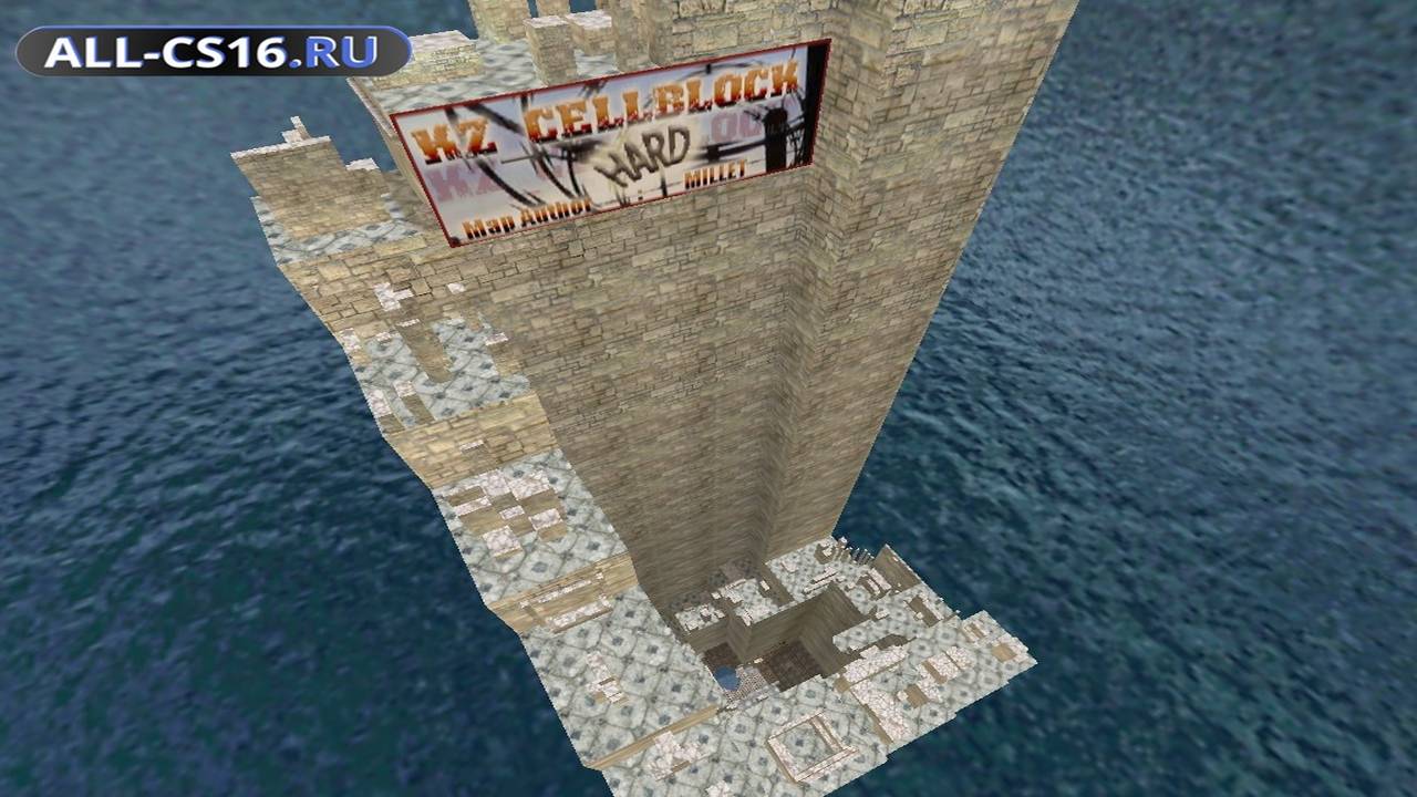 Карта «kz_cellblock_hard» для CS 1.6 для CS 1.6