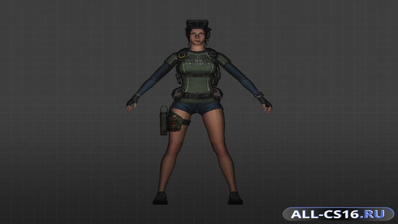 Модель игрока для CS 1.6 - Лиза