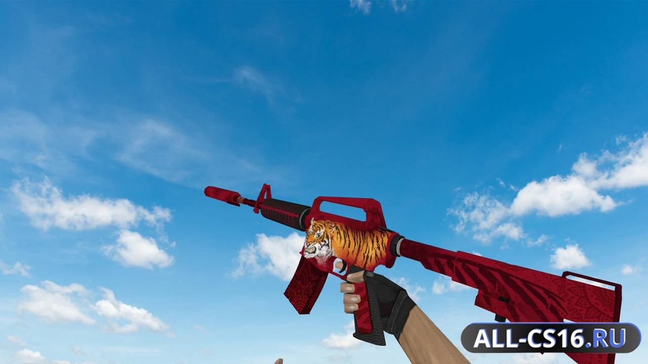Модель оружия для CS 1.6 - M4A1 M4A1 Bengal Tiger