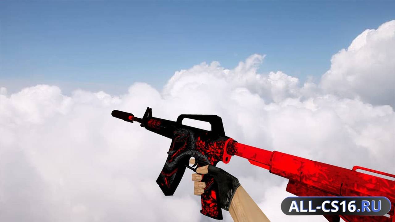 Модель оружия для CS 1.6 - M4A1 M4A1 Black Death