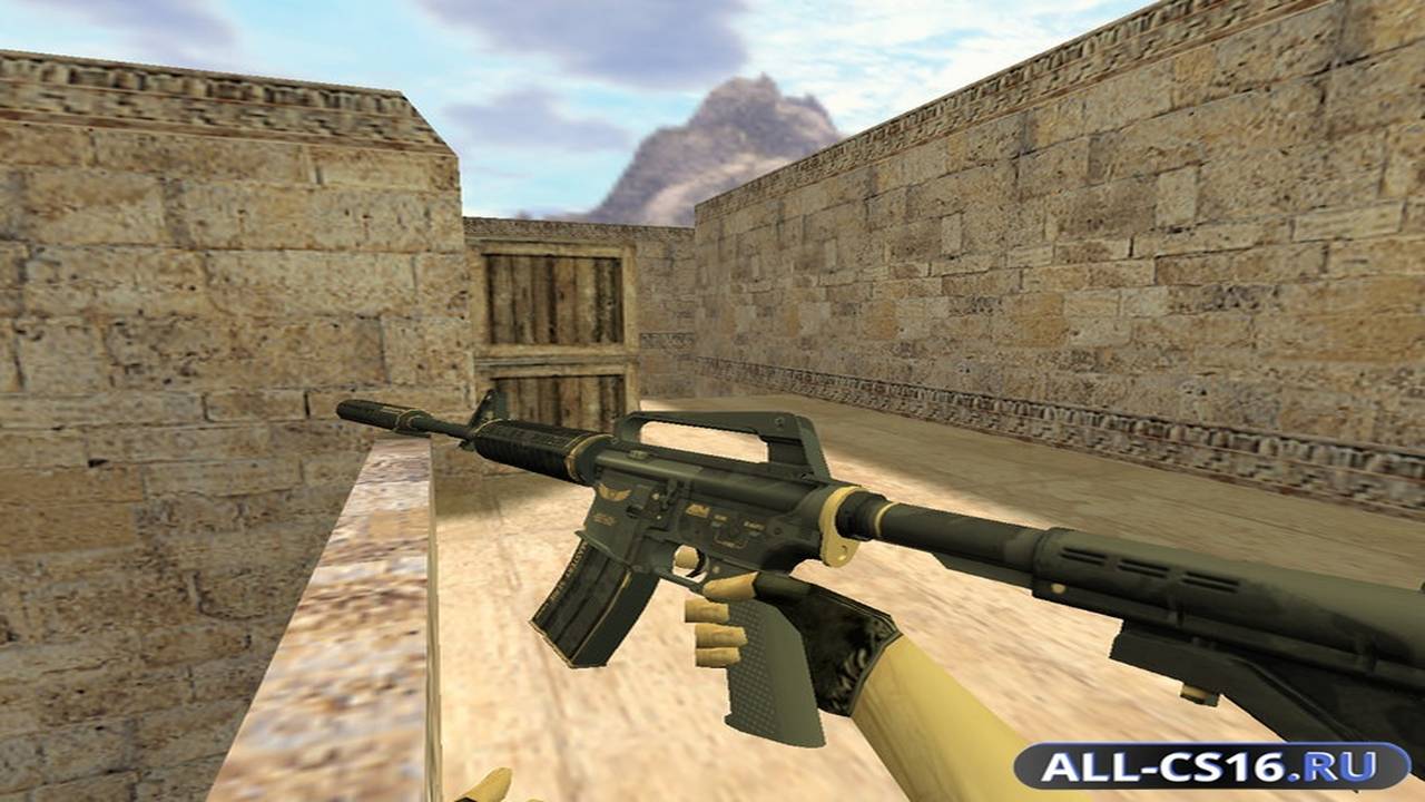 Модель оружия для CS 1.6 - M4A1 М4А1 Элитное снаряжение