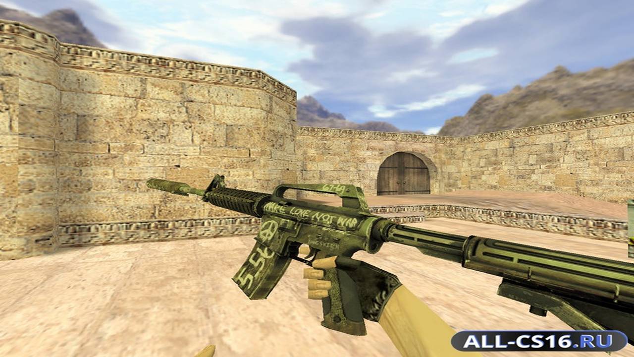 Модель оружия для CS 1.6 - M4A1 М4А1 Взгляд в прошлое