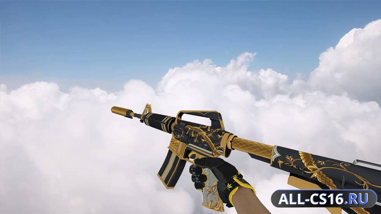 Модель оружия для CS 1.6 - M4A1 M4A1 | Золотая спираль