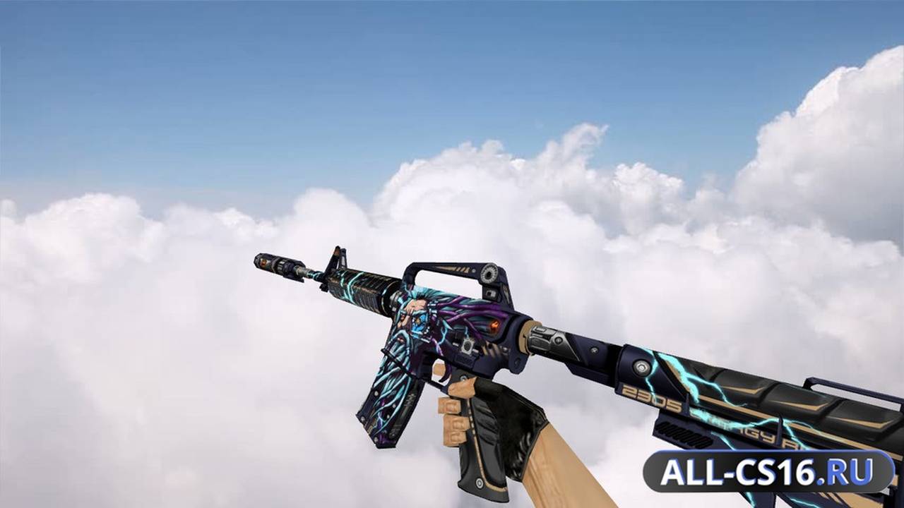 Модель оружия для CS 1.6 - M4A1 M4A1 High-Voltage God