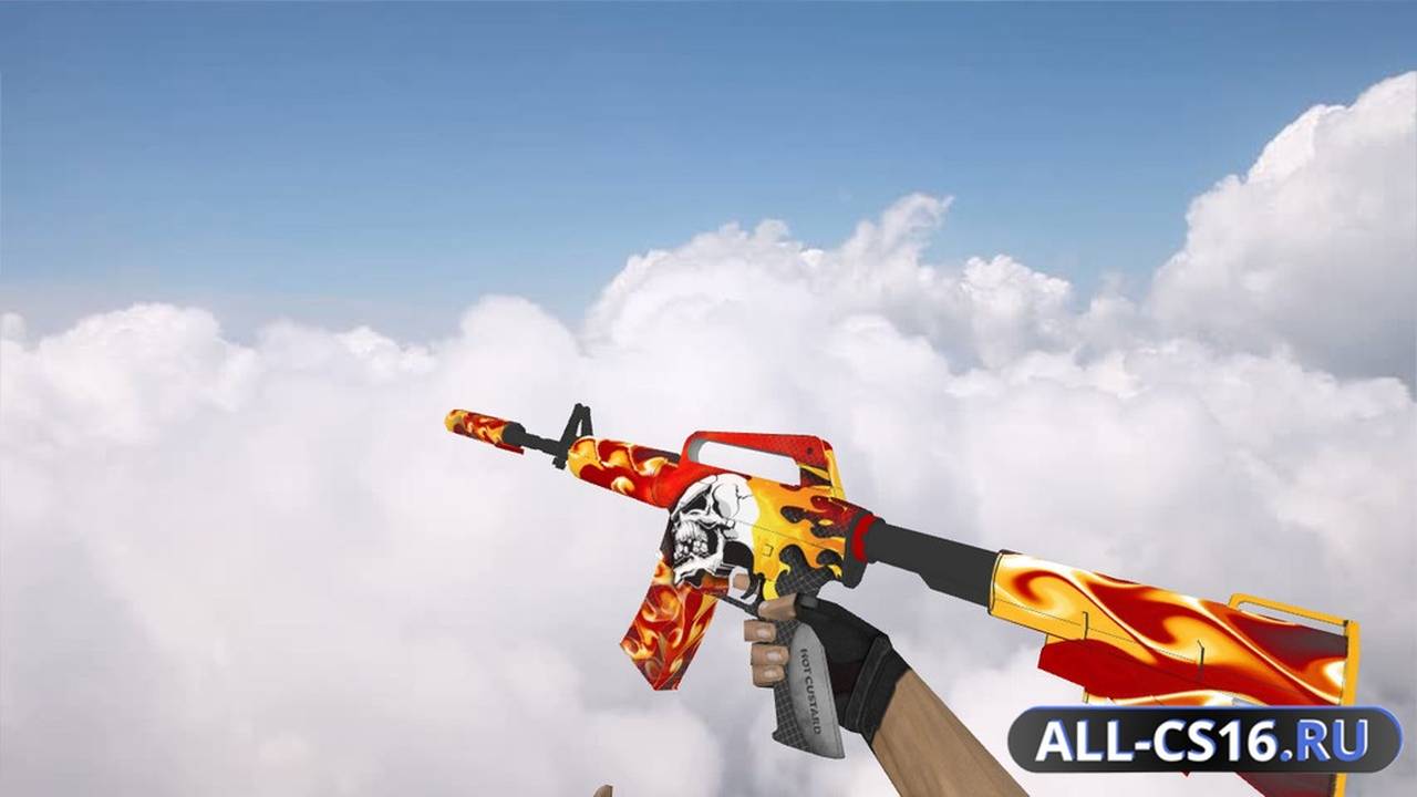 Модель оружия для CS 1.6 - M4A1 M4A1 Hot Custard