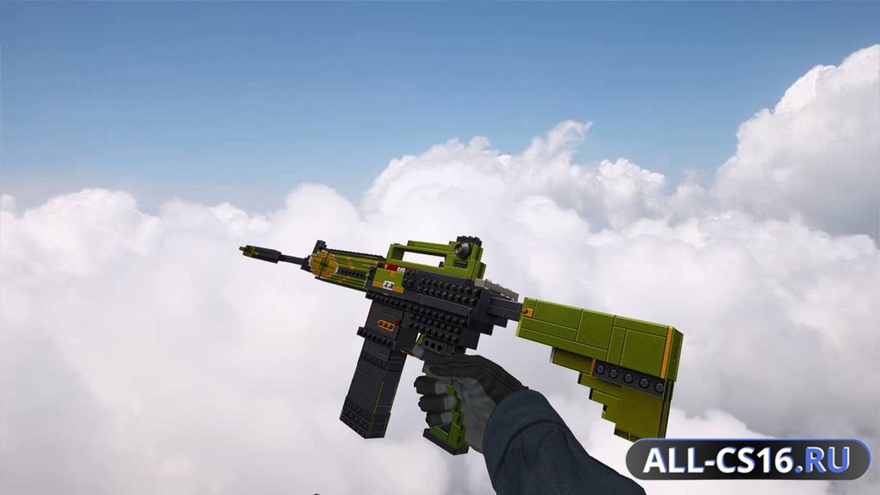 Модель оружия для CS 1.6 - M4A1 M4A1 LEGO CSGO anims