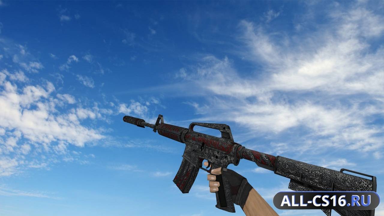 Модель оружия для CS 1.6 - M4A1 M4A1 Steel Plexus Freestyle