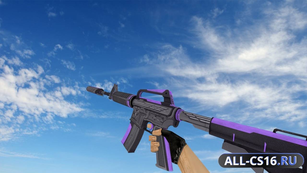 Модель оружия для CS 1.6 - M4A1 M4A1 Thundering Purple