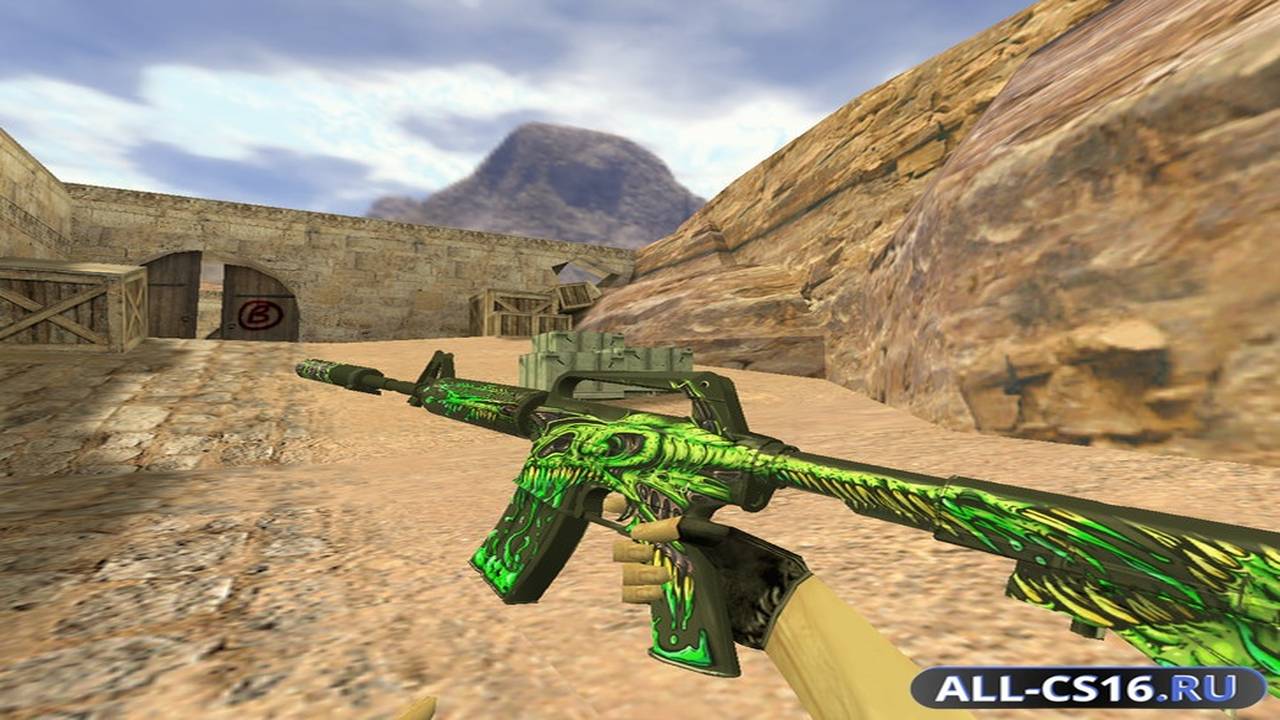Модель оружия для CS 1.6 - M4A1 М4А1 Токсичный