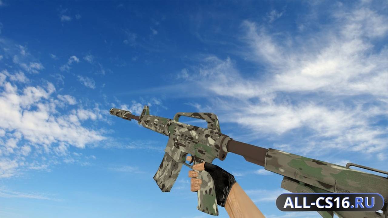 Модель оружия для CS 1.6 - M4A1 M4A1 | Смешанный камуфляж