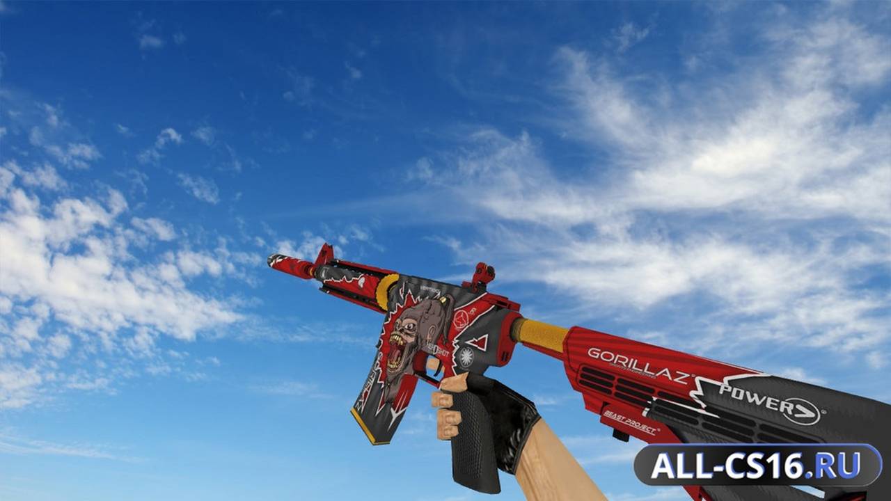 Модель оружия для CS 1.6 - M4A1 M4A4 Beast Project