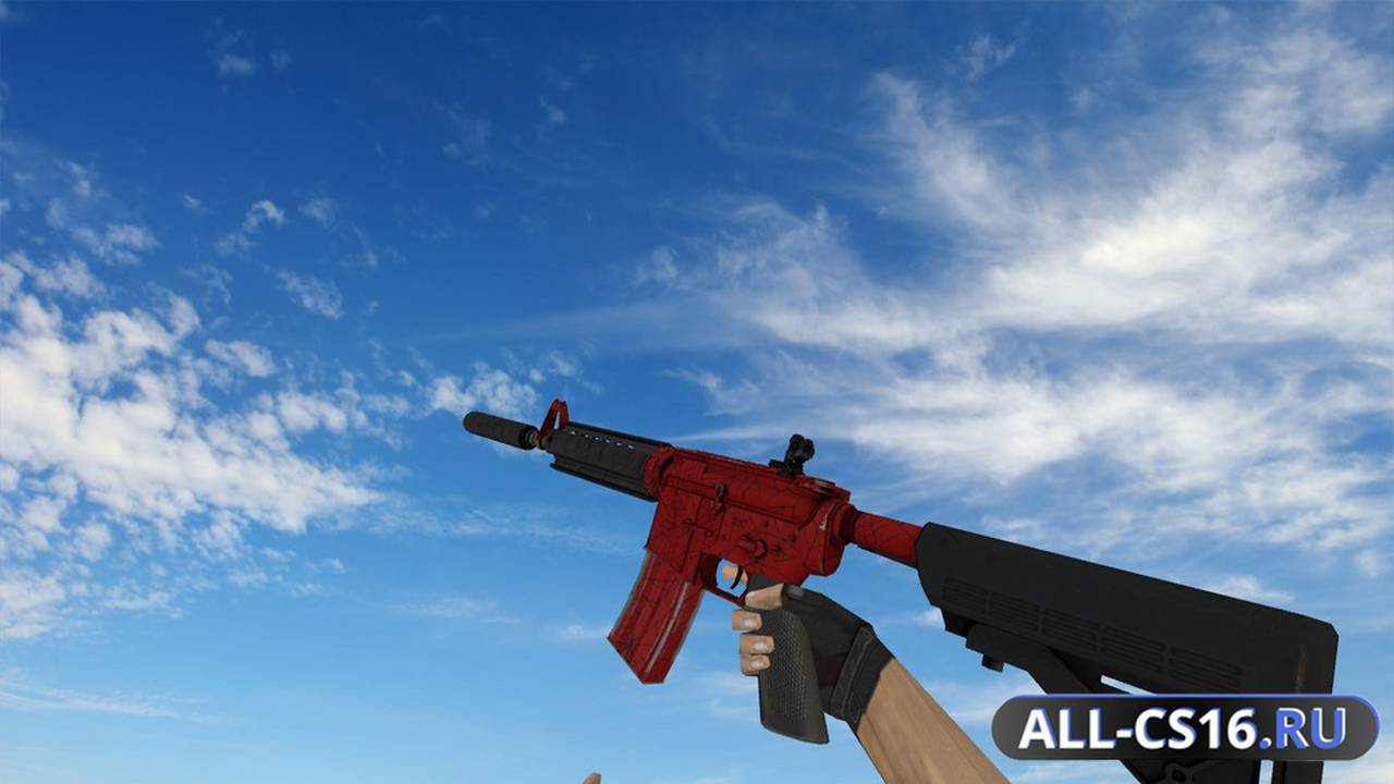 Модель оружия для CS 1.6 - M4A1 M4A4 | Кровавая паутина