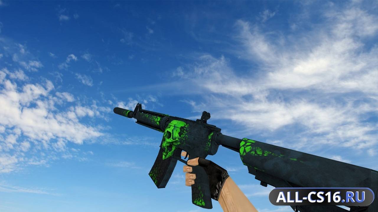 Модель оружия для CS 1.6 - M4A1 M4A4 Deskull