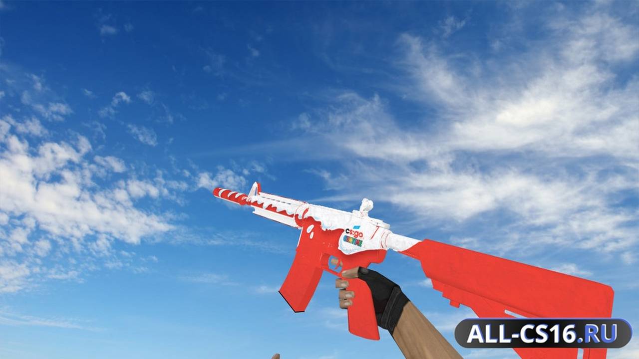 Модель оружия для CS 1.6 - M4A1 M4A4 Guntime Kinder