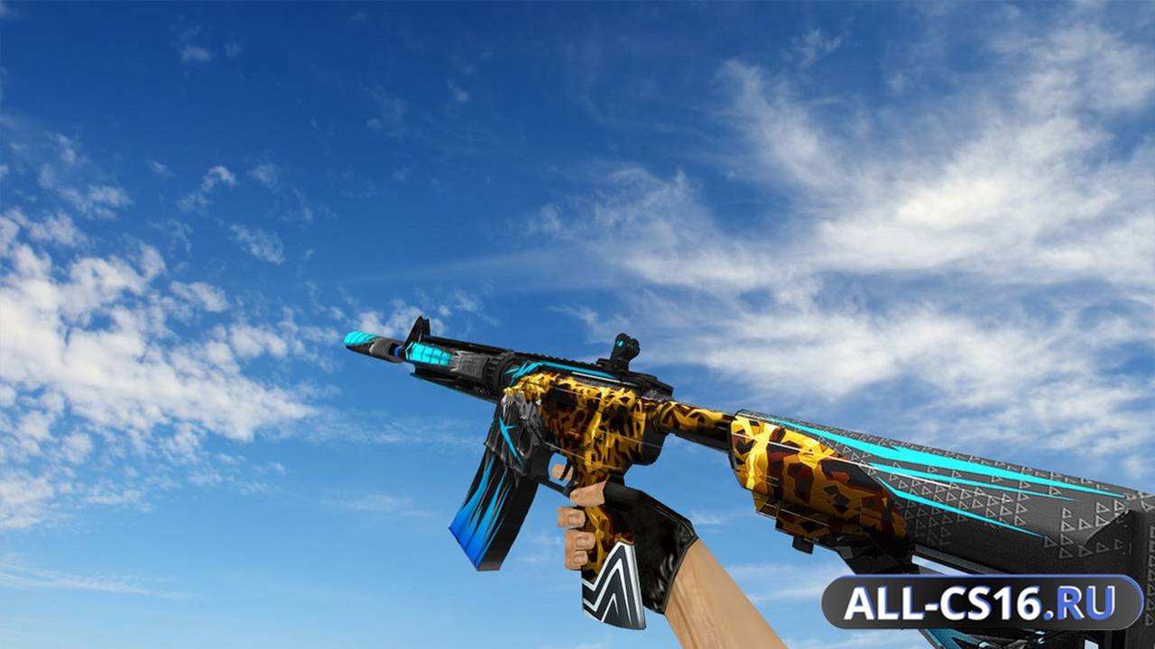 Модель оружия для CS 1.6 - M4A1 M4A4 Gury Jaguar